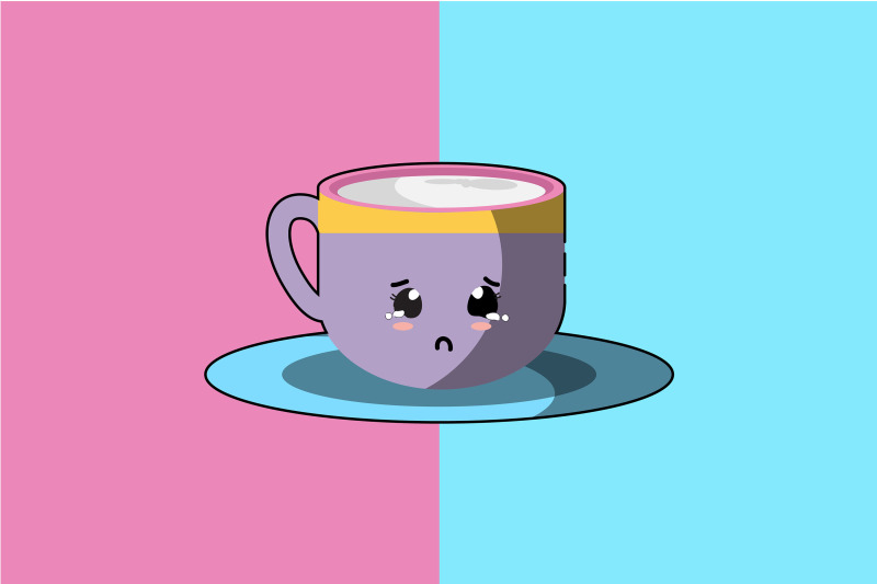 kawaii-cute-colorful-cup-coffee-art