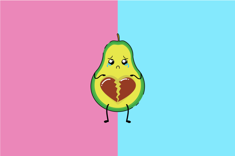 kawaii-cute-broken-heart-avocado