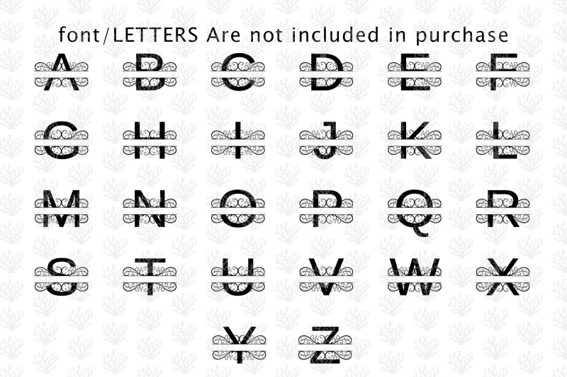decorative-flourish-letters-a-to-z-split-monograms