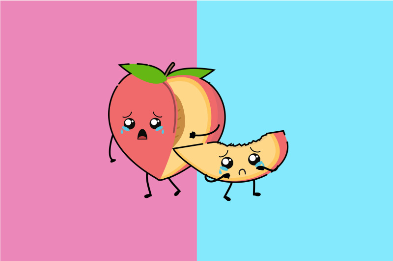 kawaii-cute-sad-bitten-peach