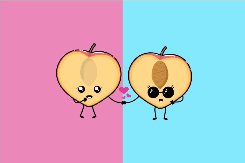 kawaii-cute-peach-art