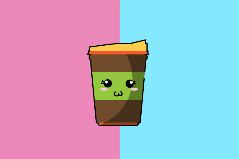 kawaii-cute-green-coffee-cup