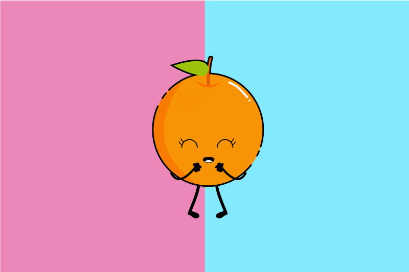 kawaii-cute-orange-art-illustration