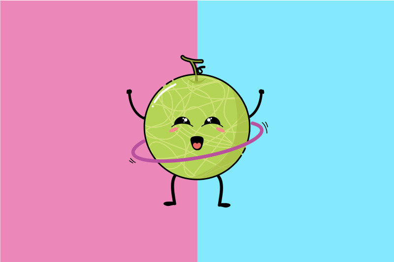 kawaii-cute-melon-play-hoolahoop