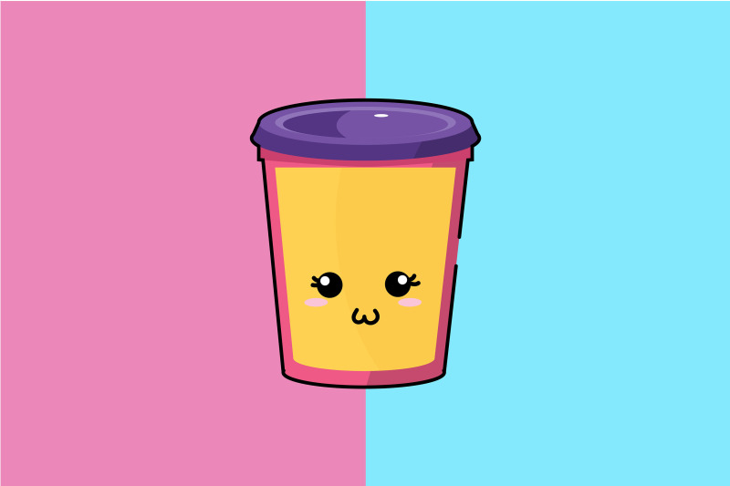 kawaii-cute-yellow-coffee-cup