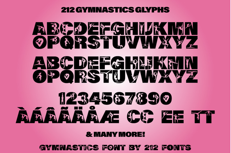 212-gymnastics-caps-display-font-gymnast-alphabet-otf