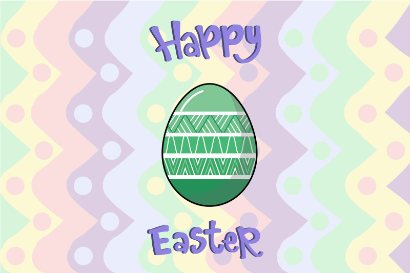 easter-egg-green-triangle-pattern