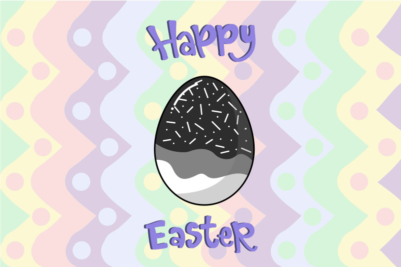 easter-egg-black-dash-and-wave-pattern