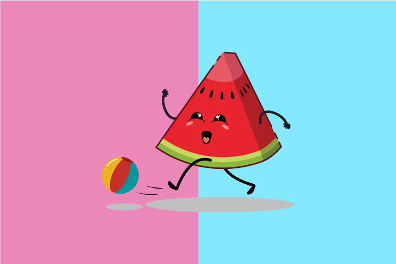 kawaii-cute-watermelon-character