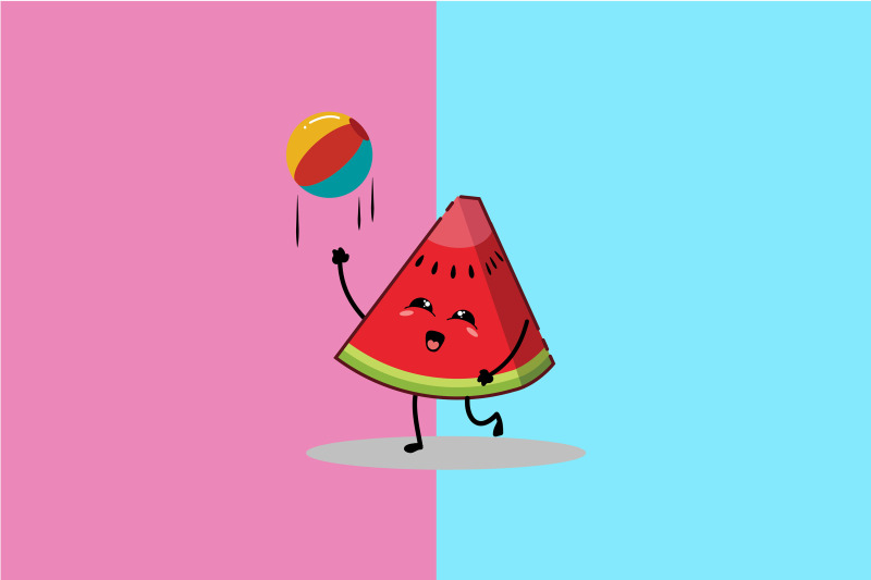 kawaii-cute-watermelon-art-character