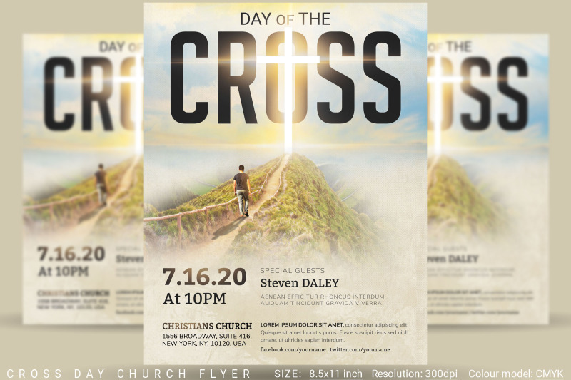 cross-day-church-flyer