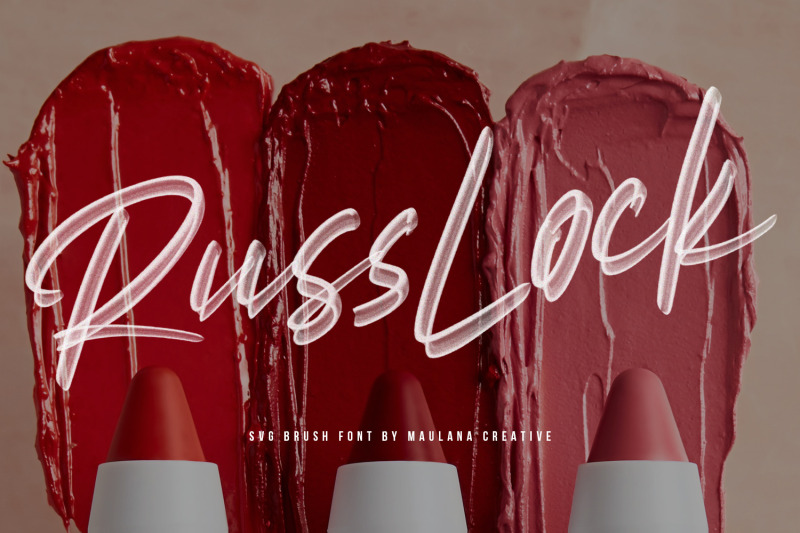 russlock-svg-brush-font