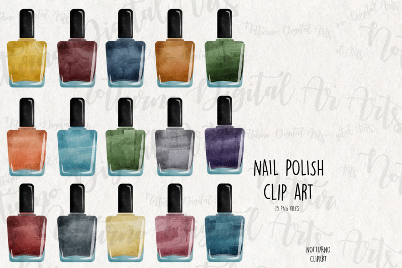 watercolor-nail-polish-clipart-nail-polish-graphics-set-of-15-png-cl