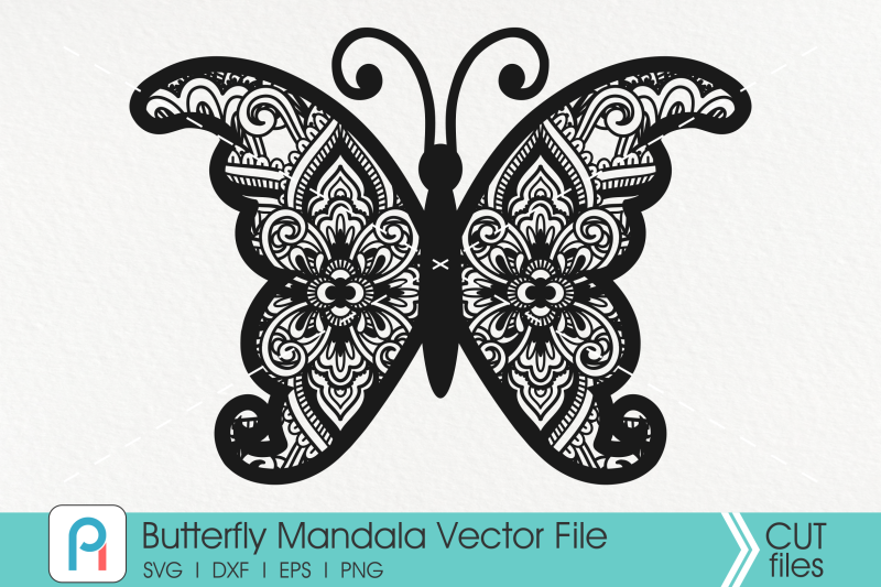 Download Butterfly Mandala Svg, Butterfly Svg, Mandala Svg,Flower ...
