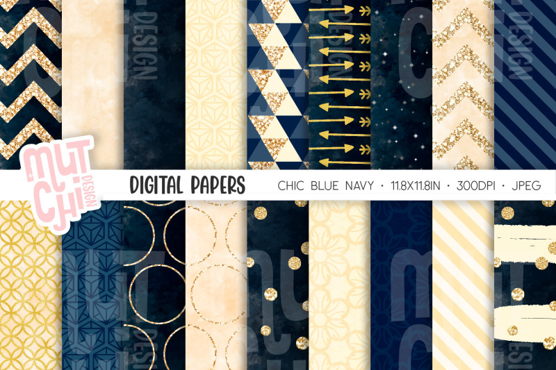 blue-navy-digital-papers