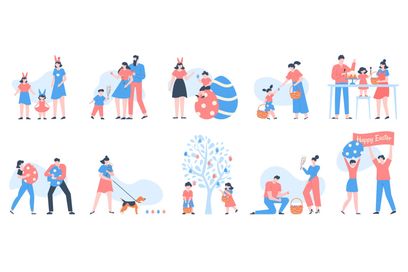 easter-characters-people-carrying-baskets-of-eggs-flowers-and-sweets