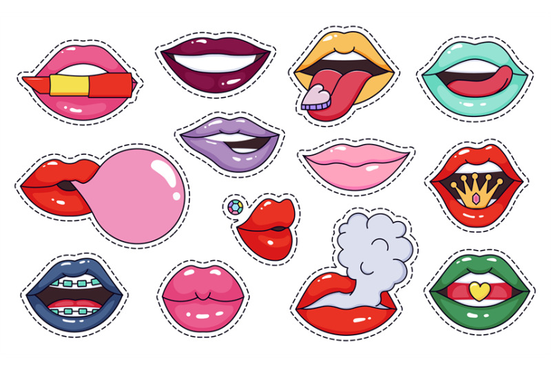 girl-lips-patch-stickers-fashion-cool-makeup-lip-patches-cute-woman