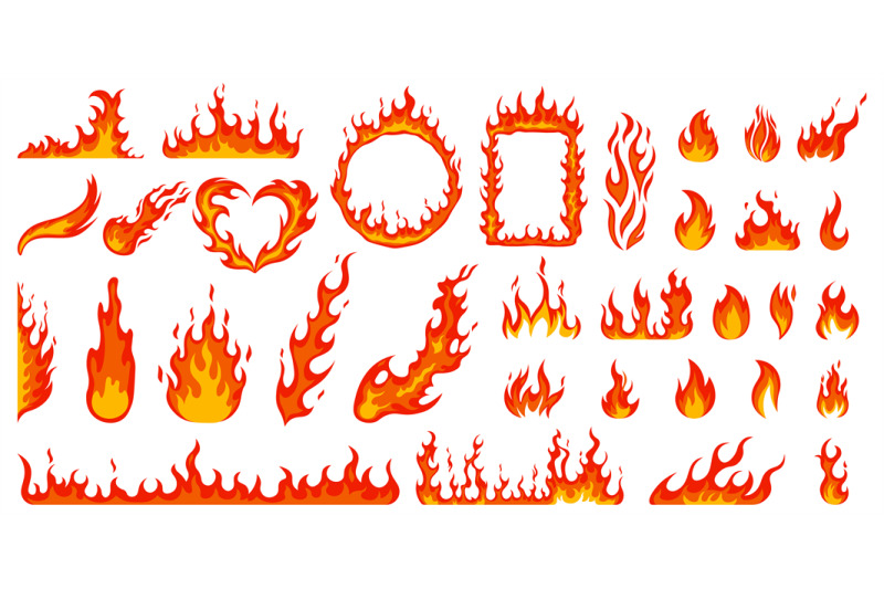 cartoon-campfire-fire-flames-bright-fireball-heat-wildfire-and-red