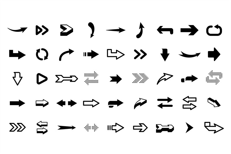 graphic-arrows-modern-interface-graphic-icons-arrowhead-collection-a