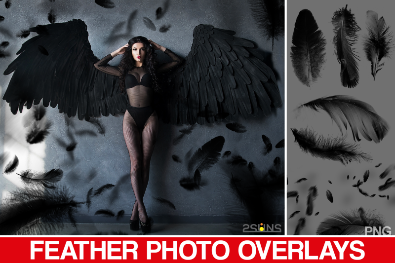 black-feather-overlays-feather-photo-overlays-photoshop