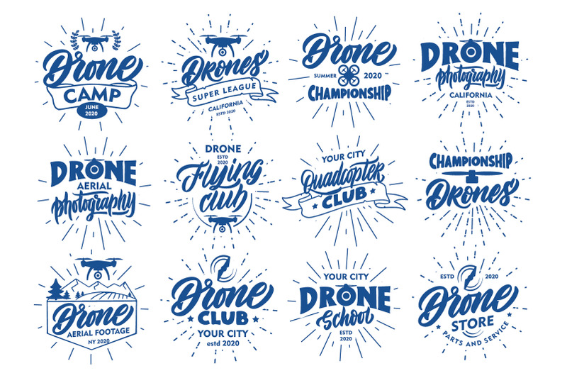 set-of-logos-drones