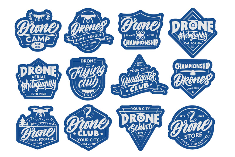 set-of-logos-drones