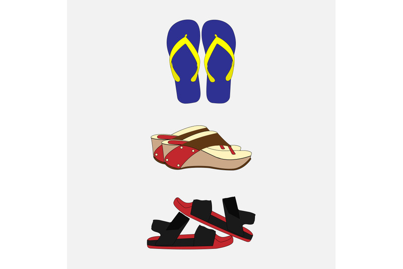 sandals-simple-vector-illustration