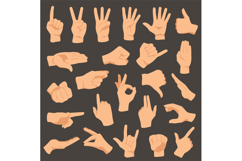 hands-gestures-vector-illustration-set-arm-fingers