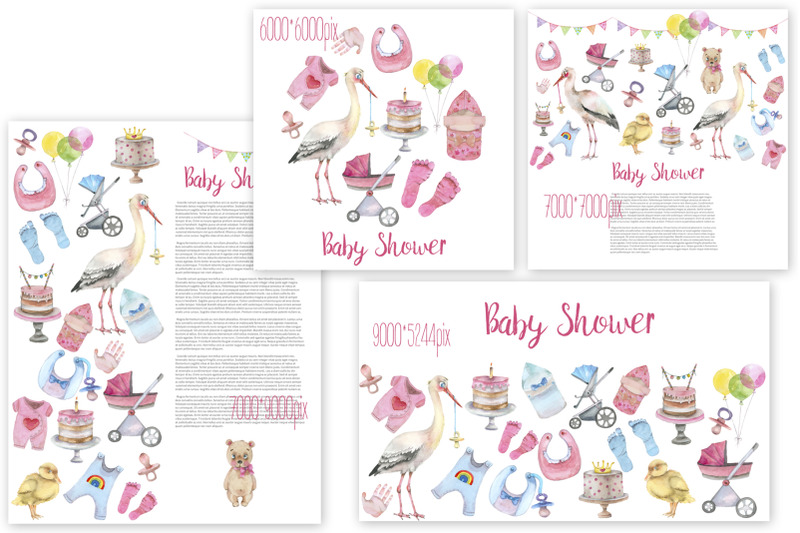 baby-shower-watercolor-set