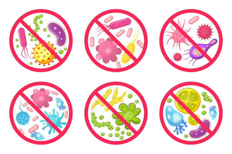 antiviral-and-antibacterial-icon-vector-icons-set