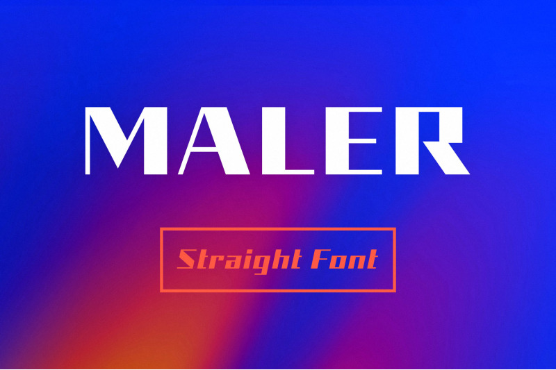 maler-straight-font
