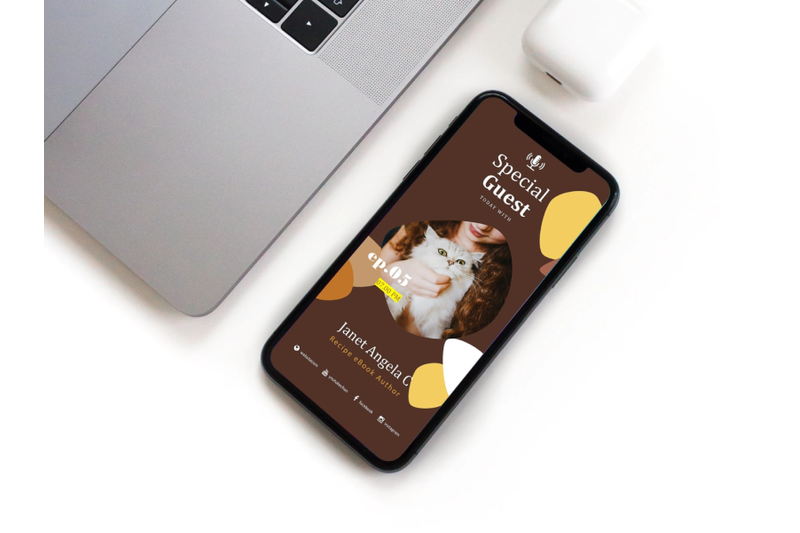 podcast-instagram-stories-and-post-template-chef-cake-podcaster