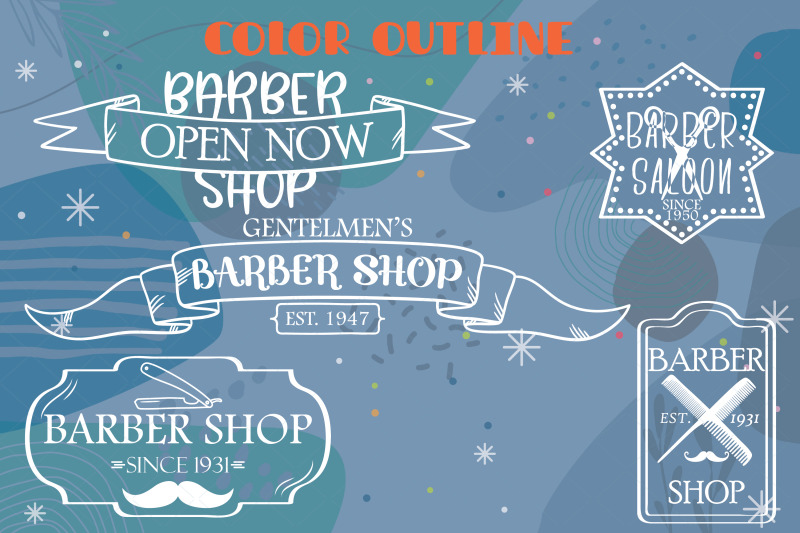 colored-barber-logos-retro-barber-sign-vintage-hair-salon
