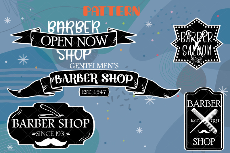 colored-barber-logos-retro-barber-sign-vintage-hair-salon