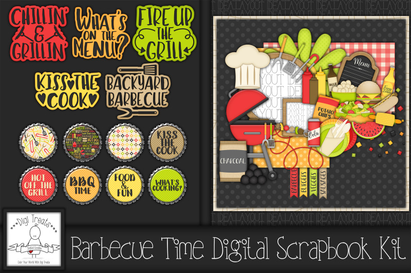 barbecue-digital-scrapbook-kit