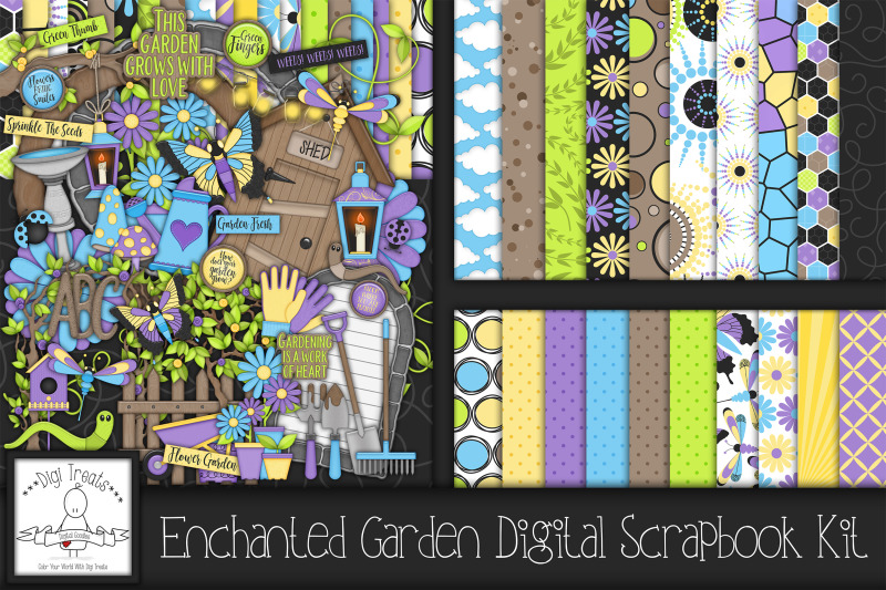 enchanted-garden-digital-scrapbook-kit