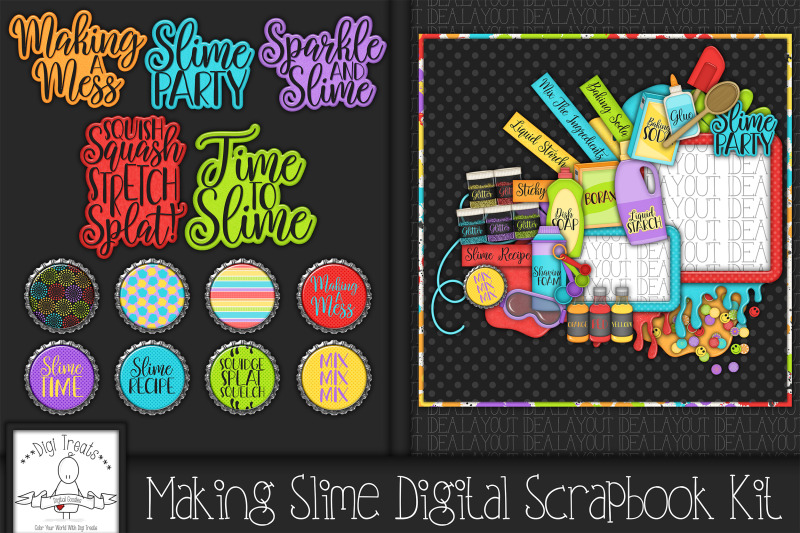 making-slime-digital-scrapbook-kit