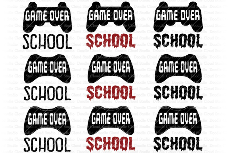 game-over-last-day-to-school-svg-game-over-school-clipart