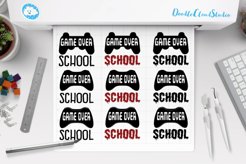game-over-last-day-to-school-svg-game-over-school-clipart