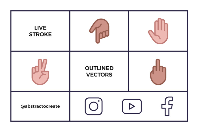 hand-emoji-icon-set