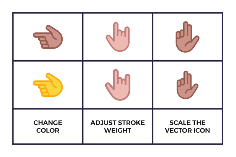 hand-emoji-icon-set