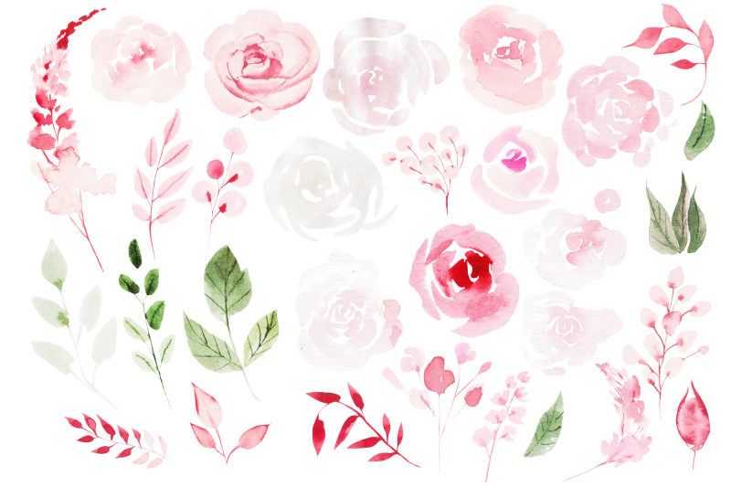 watercolor-pink-flowers