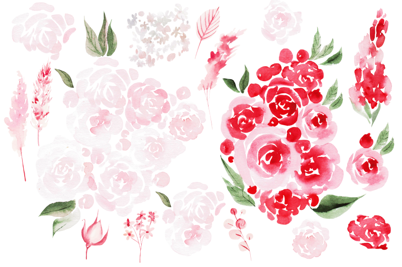 watercolor-pink-flowers