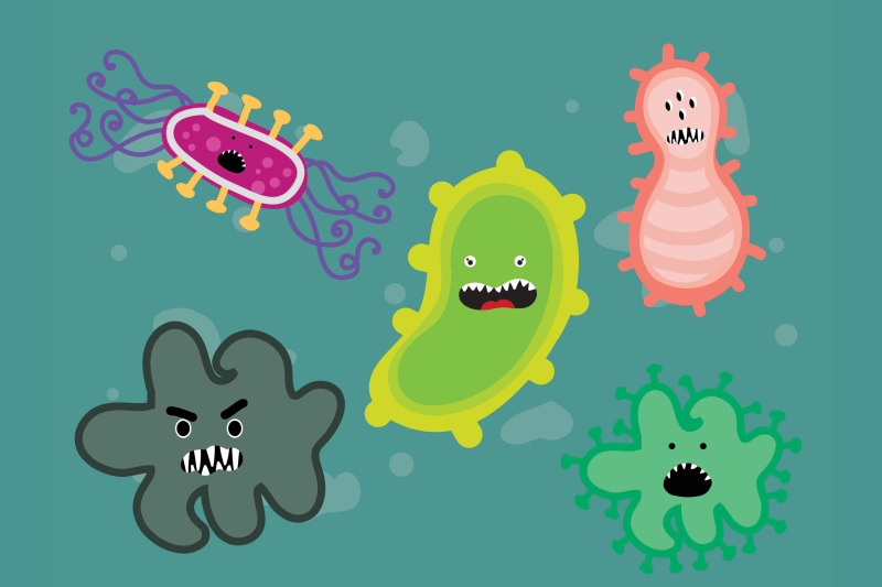 corona-virus-bacteria-character-art