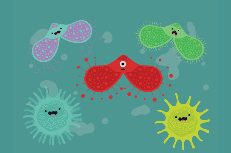corona-virus-bacteria-art