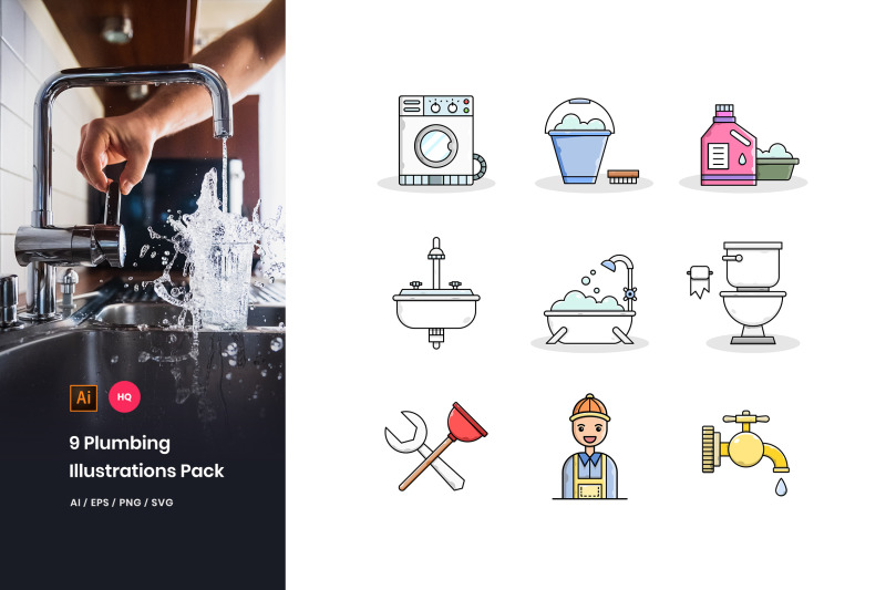 9-plumbing-illustrations-pack