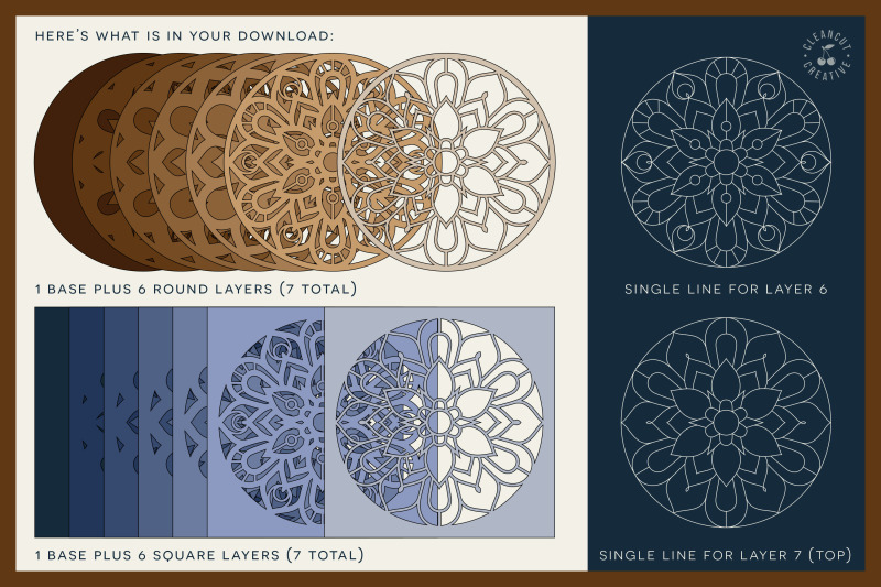 Download Layered 3D Heart Mandala Svg Ideas - Layered SVG Cut File