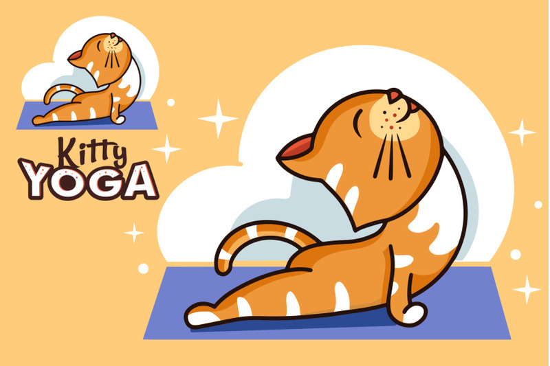 funny-kitty-yoga-cartoon-character