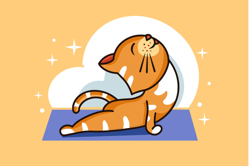 funny-kitty-yoga-cartoon-character