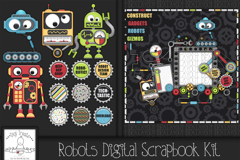 robots-digital-scrapbook-kit
